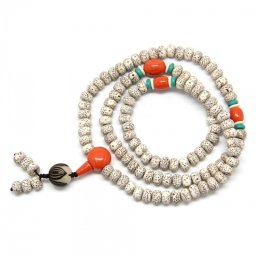 Mala Samburi de Lotus Rondele si Accesorii Acrilice - 108 Bile - 45 cm