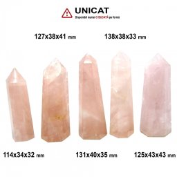 Obelisc Cuart Roz - 114-138 x 34-43 x 32-43 mm ( XXL) - 1 Buc
