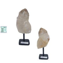 Cuart Elestial Fumuriu Brut Natural cu Suport - 14x5x5 cm - Unicat