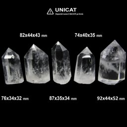Obelisc Cuart Alb 1 Varf - 74-92 x 34-44 x 32-52 mm ( XXL) - 1 Buc