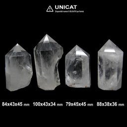 Obelisc Cuart Alb 1 Varf - 79-100 x 38-45 x 34-45 mm ( XXL) - 1 Buc