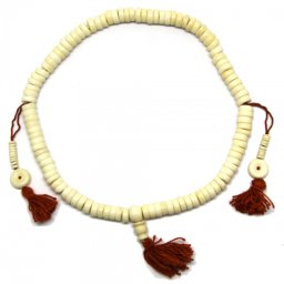 Mala din Os de Yak si Contor - 108 bile - Rondel 9-11 x 3-4 mm - 24 cm