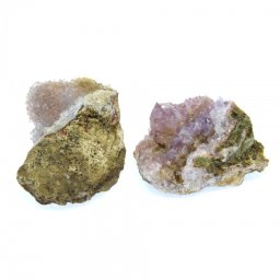 Calcedonie Druzy cu Ametist - Avalonit Maroc Brut Natura - 93-130 x 66 mm- (XXL) - 1 Buc
