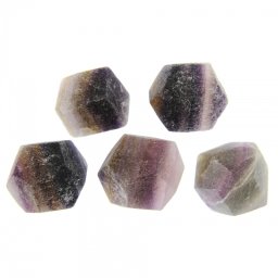 Cristal Natural Fluorit Curcubeu - 45-41x 40-39 mm - ( XL) Unicat