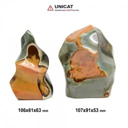 Obelisc Jasp Policrom Neregulat 106-107 x 61-91 x 53-63 mm (XXL) - Unicat
