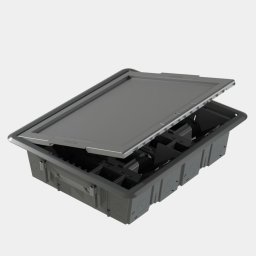 Doza de pardoseala 32 module cu capac decupat Gewiss System GW24607