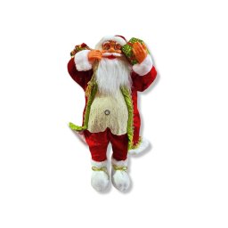 Decoratiune Mos Craciun Rosu 65cm