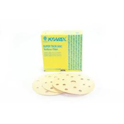 Vopsea auto Kovax Super Tack Yellow Film Disc Abraziv P2000, 152mm, 15 gauri