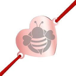 Martisor Bratara Inox Inima Rose Gold Albina