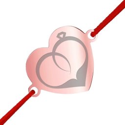 Martisor Bratara Inox Inima Rose Gold Inele Logodna
