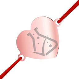 Martisor Bratara Inox Inima Rose Gold Chimie