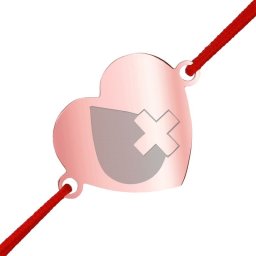 Martisor Bratara Inox Inima Rose Gold Donator de Sange