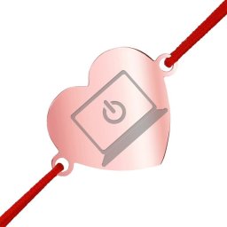 Martisor Bratara Inox Inima Rose Gold Laptop