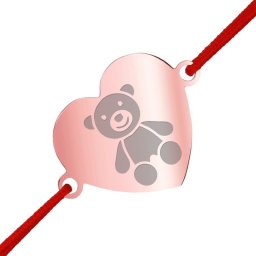 Martisor Bratara Inox Inima Rose Gold Jucarie Ursulet