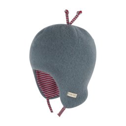 Căciulă din lână merinos fleece Pure Pure - Storm Blue