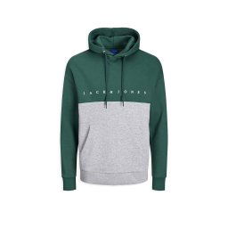 JACK & JONES Hanorac Jorcopenhagen Blocking Sweat Hood Bf 12220526 19-5411 TCX Trekking Green