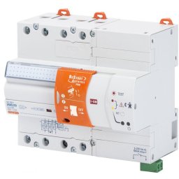 Dispozitiv de reanclasare cuplat cu RCCB-uri RESTART AUTOTEST PRO 4P 25A 0.3 A IR 7M Gewiss GW90927