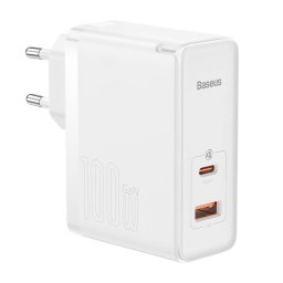 Incarcator de retea GaN5 Pro USB-C + USB wall charger, 100W + 1m cable (white)