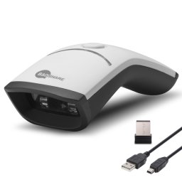 Cititor coduri de bare performant model LP-YC100W, 1D si 2D, bluetooth, alb