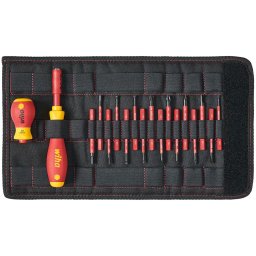 Set de șurubelnițe si biti izolati la 1000V,slimVario, 18 piese