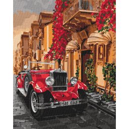 Set pictura pe numere, cu sasiu, In stilul anilor 60 , 40x50 cm