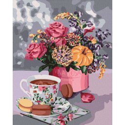Set pictura pe numele, cu sasiu, Aroma dragostei, 40x50 cm