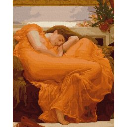 Set pictura pe numele, cu sasiu, Iunie in flacari - Frederick Leighton, 40x50 cm