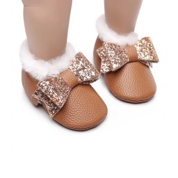Pantofiori maro imblaniti - Shine
