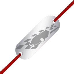 Martisor Bratara Inox Placuta Argintie Masina