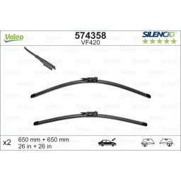 Set stergatoare de parbriz 650-650mm Valeo Silencio VF420 Seat Leon