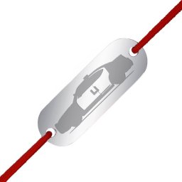 Martisor Bratara Inox Placuta Argintie Masina de Politie