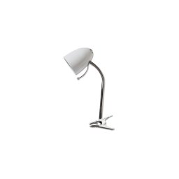 Aigostar - Lampă de masă cu clemă 1xE27/11W/230V alb/crom