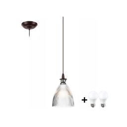 Lustră LED pe cablu JODI 1xE27/60W/230V bronz
