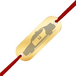 Martisor Bratara Inox Placuta Aurie Masina de Politie