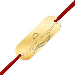 Martisor Bratara Inox Placuta Aurie Inot