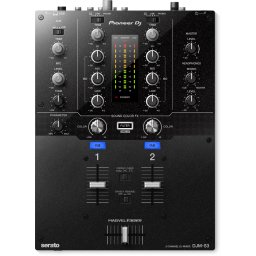 Mixer cu 2 canale pentru DJ, Pioneer DJ DJM-S3, stil scratching, pentru Serato DJ Pro