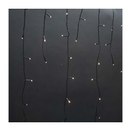 Nedis CLLC180 - Perdea luminoasă LED pentru exterior, 180 LED, 7 funcții, 10,9 m, IP44, alb cald