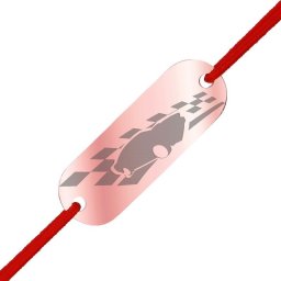 Martisor Bratara Inox Placuta Rose Gold Masina