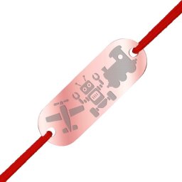 Martisor Bratara Inox Placuta Rose Gold Jucarii