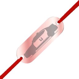 Martisor Bratara Inox Placuta Rose Gold Masina de Politie