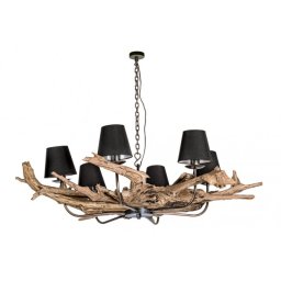 Candelabru natur negru 6 brate Ranting 130x35 cm