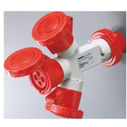 Adaptor 3 cai IP67 3P+T 16A 400V 6H Gewiss GW64027