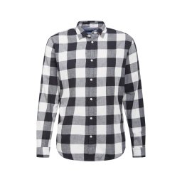 JACK & JONES Cămașă 'Gingham' negru / alb
