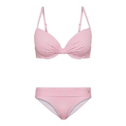 s.Oliver Costum de baie două piese roz deschis / alb