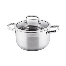 Lamart - Oală inox cu capac, diametru 22 cm