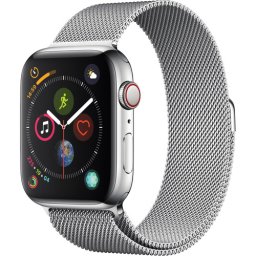 Ceas Smartwatch Apple Watch Series 4, GPS + Cellular, 40 mm, Silver Stainless Steel Case, Milanese Loop