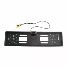 Suport placuta numar cu camera marsarier, 170 grade, night vision, Gonga® Negru