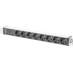 Brennenstuhl Premium-Line 19 8-way power strip (black/light grey, suitable for 19 racks)