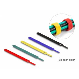 Set 10 buc cureluse cu arici 150 x 12mm colorate, Delock 19076