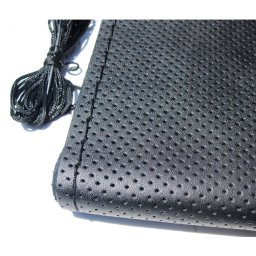 Husa volan Neagra cu ac si ata imitatie piele